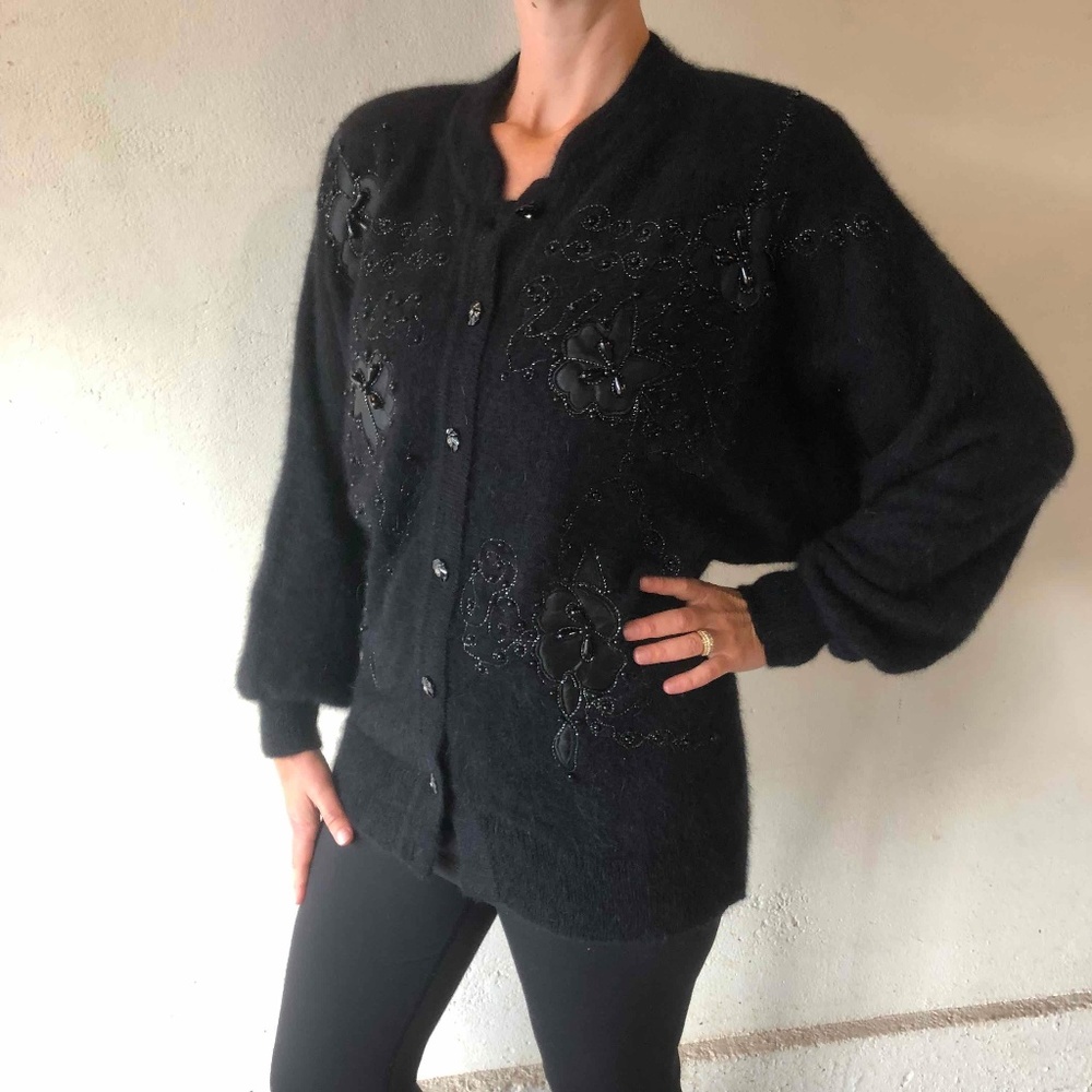 Vintage Angora Cardigan